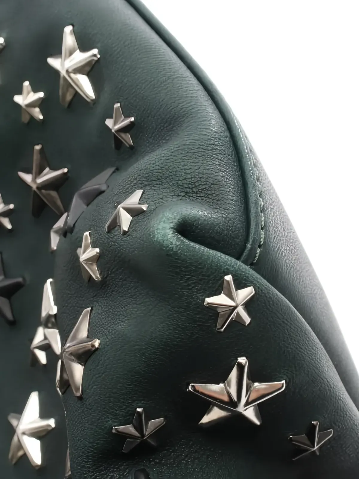 Jimmy Choo ビンテージ 2000年代 レザー スタースタッズ ショルダーバッグ - 画像4
