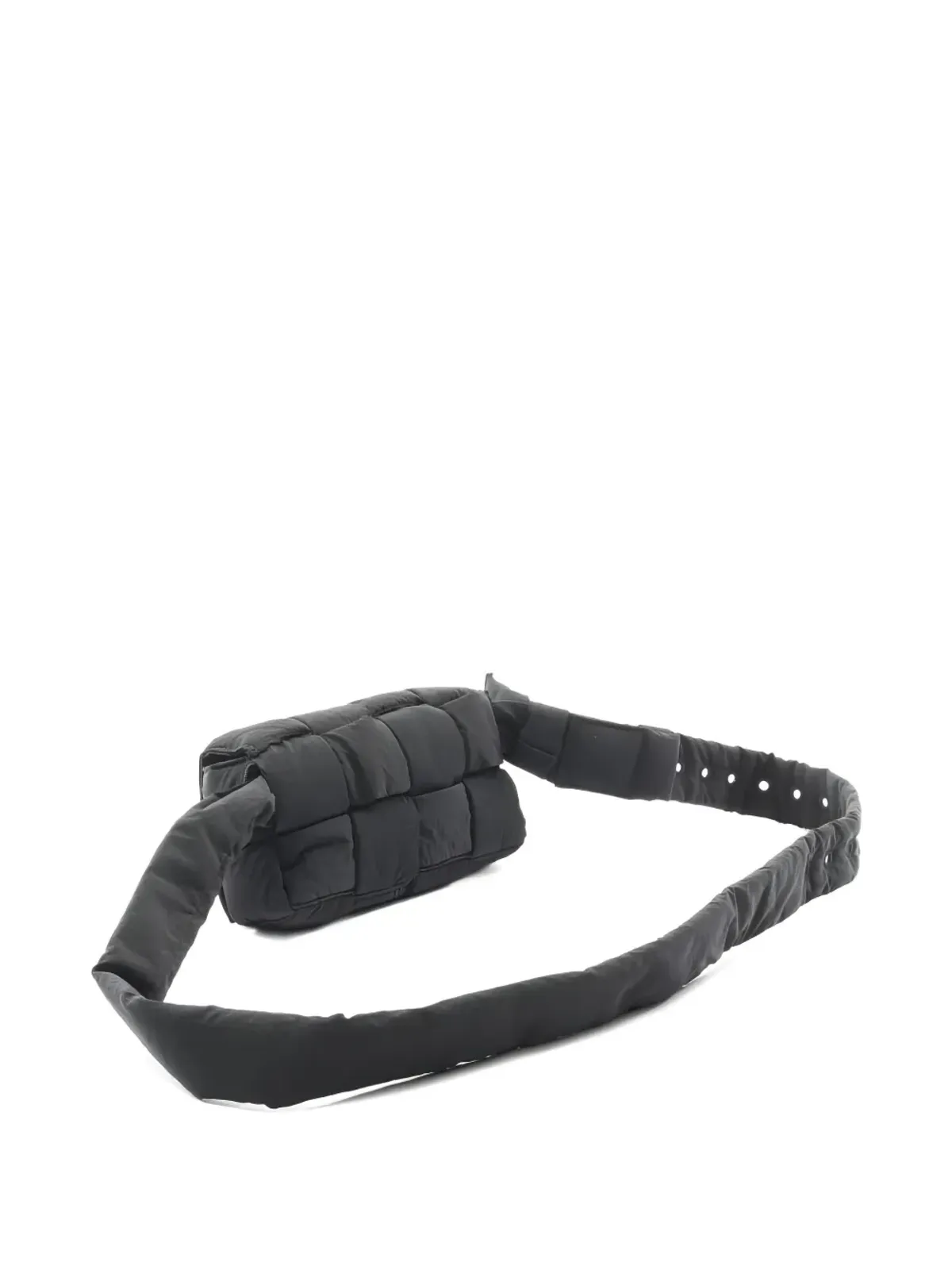 Bottega Veneta ビンテージ 2010年代 パディッドカセットベルトバッグ ブラック - 画像2