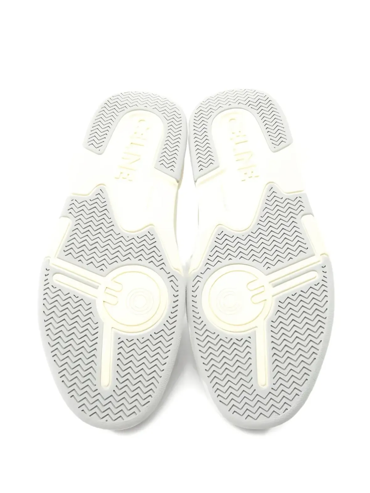 Celine Pre-Owned Triomphe レザー スニーカー ホワイト - 画像2