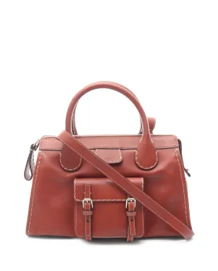 Chloé Pre-Owned 2020s Edith leather tote bag - Brown - サムネイル1