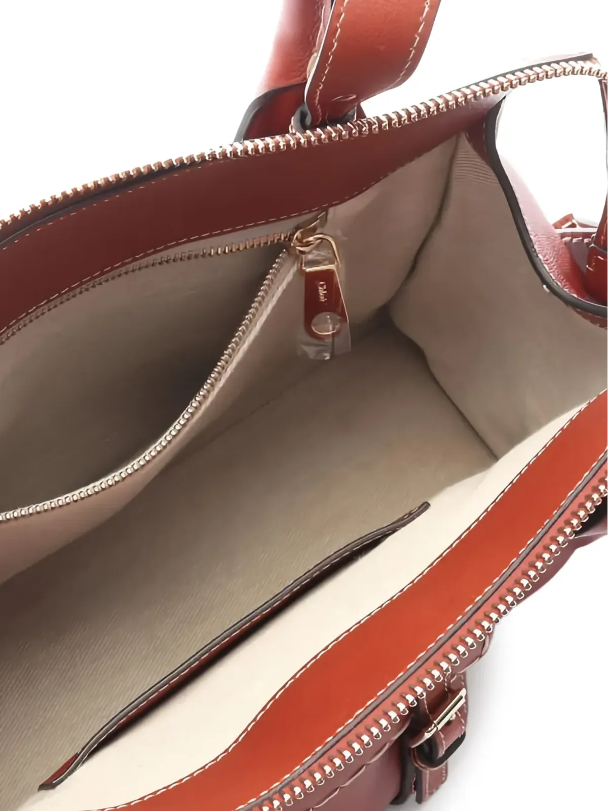 Chloé Pre-Owned 2020s Edith leather tote bag - Brown - 画像3
