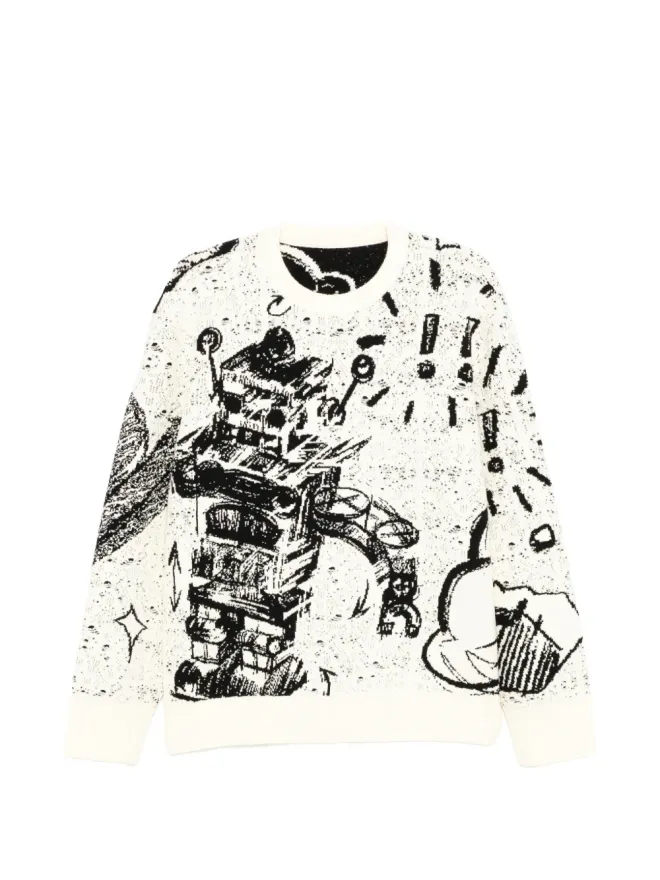 CROQUIS CROQUIS ロボットプリントセーターの商品画像