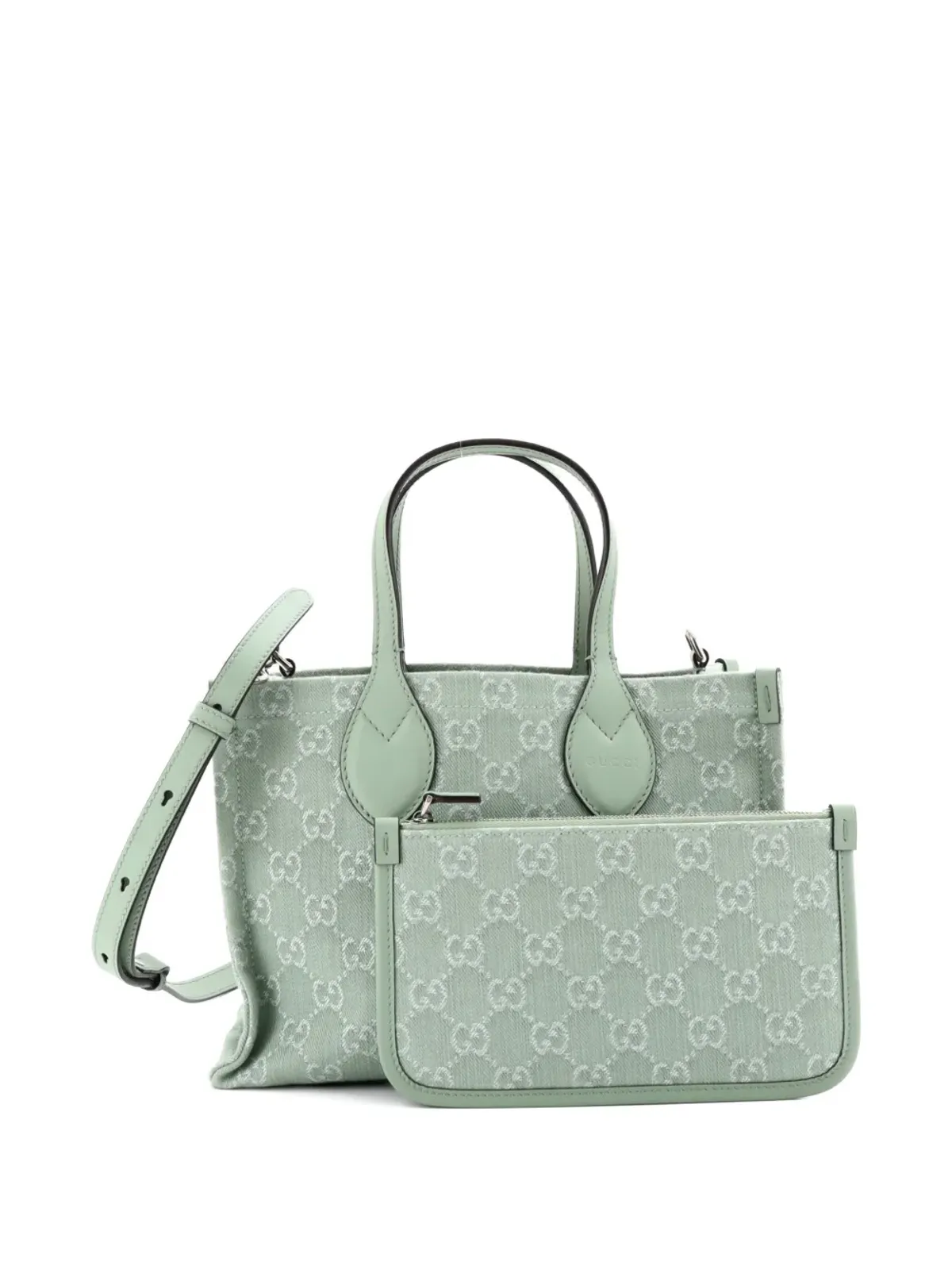 Gucci Pre-Owned オフィディア ショッパー GG デニム ミディアム トートバッグ - 画像3