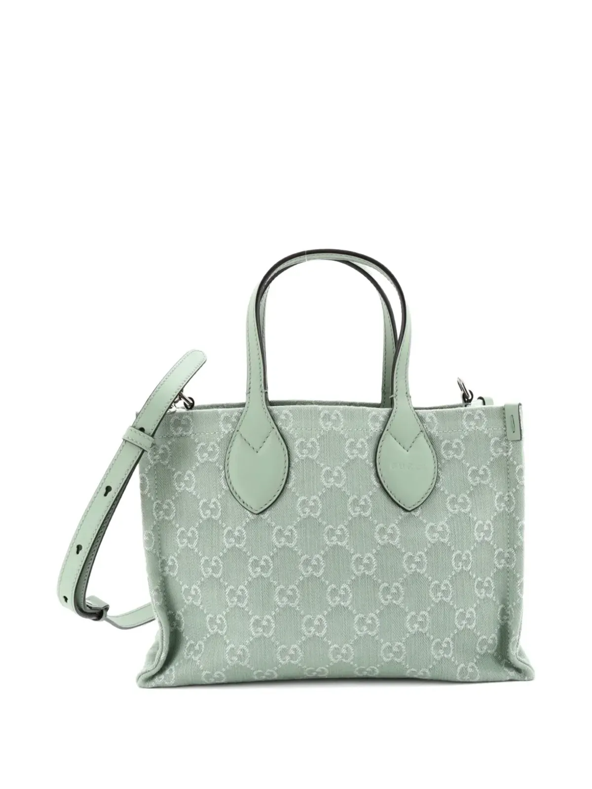 Gucci Pre-Owned オフィディア ショッパー GG デニム ミディアム トートバッグ - 画像4