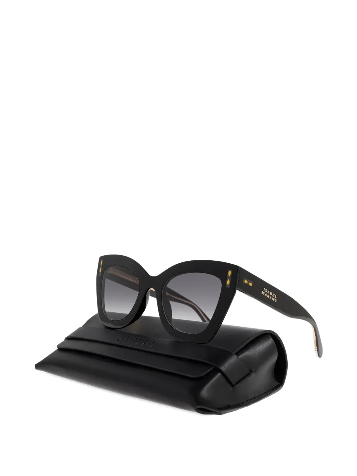 Isabel Marant Eyewear キャットアイ・スタッズ付きサングラス - ブラック - 画像2