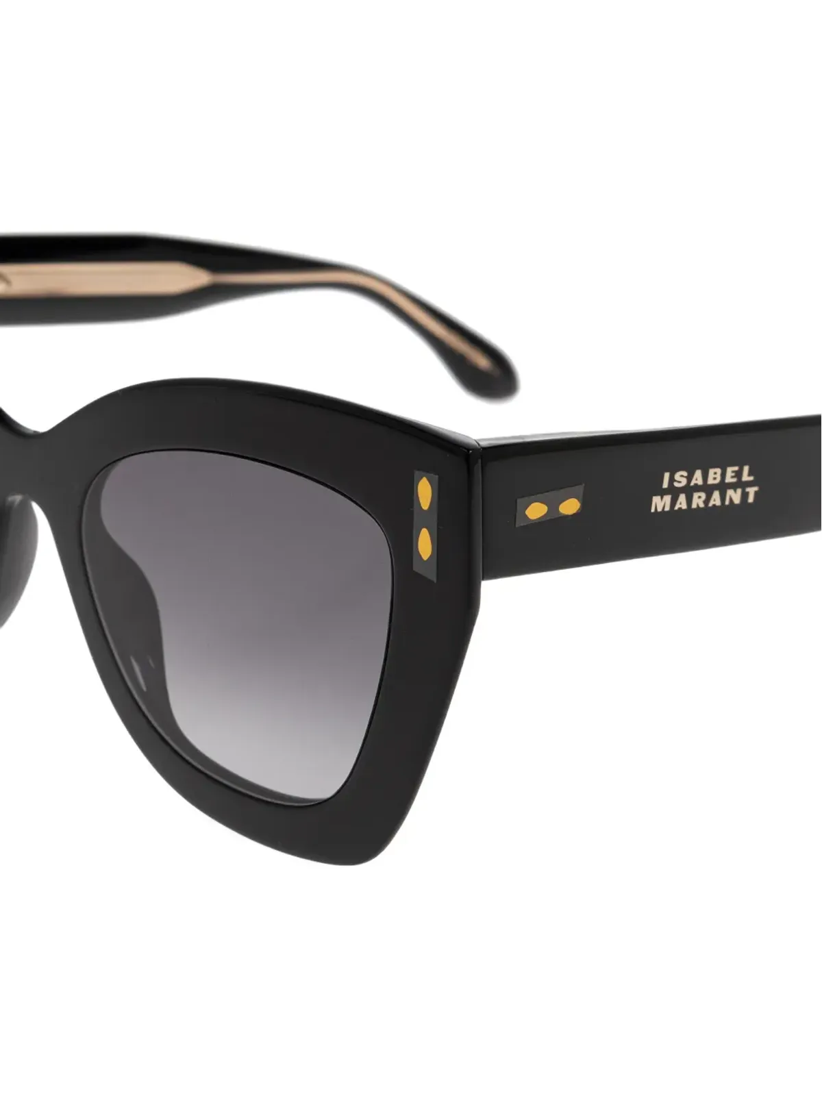 Isabel Marant Eyewear キャットアイ・スタッズ付きサングラス - ブラック - 画像3