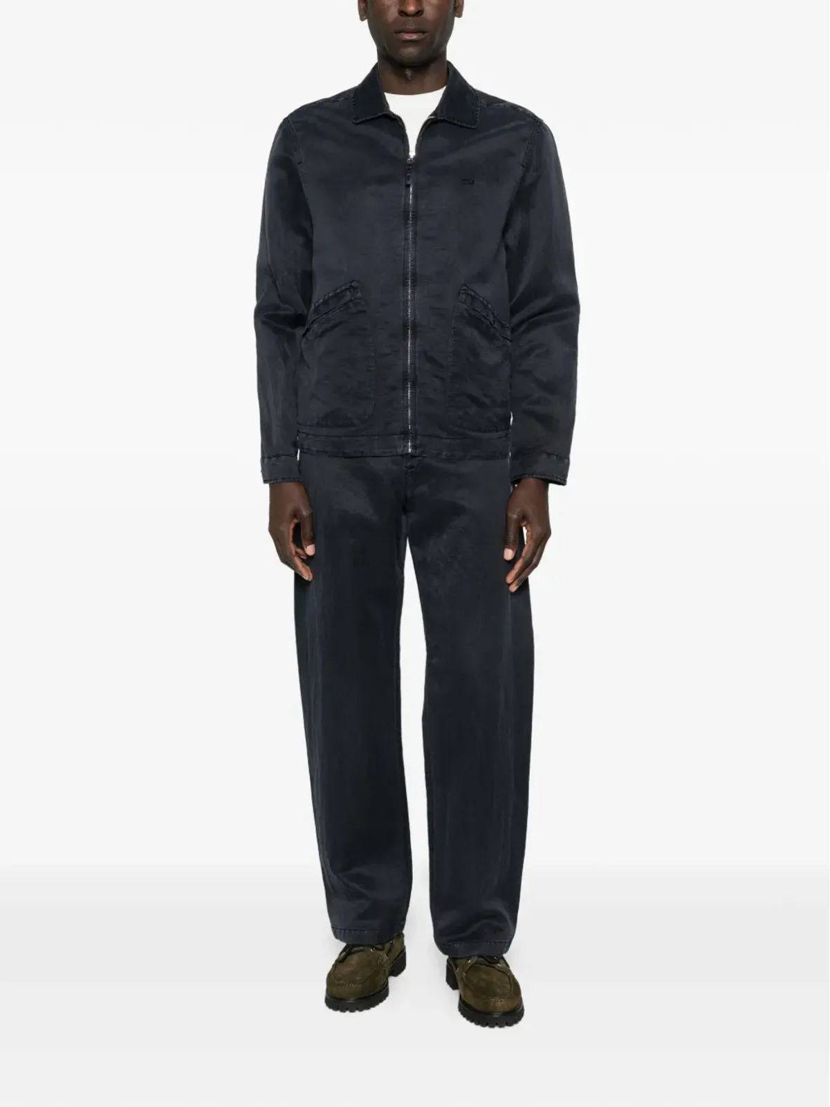 Massimo Osti Studio ジップファスナー付き長袖ジャケット - 画像2