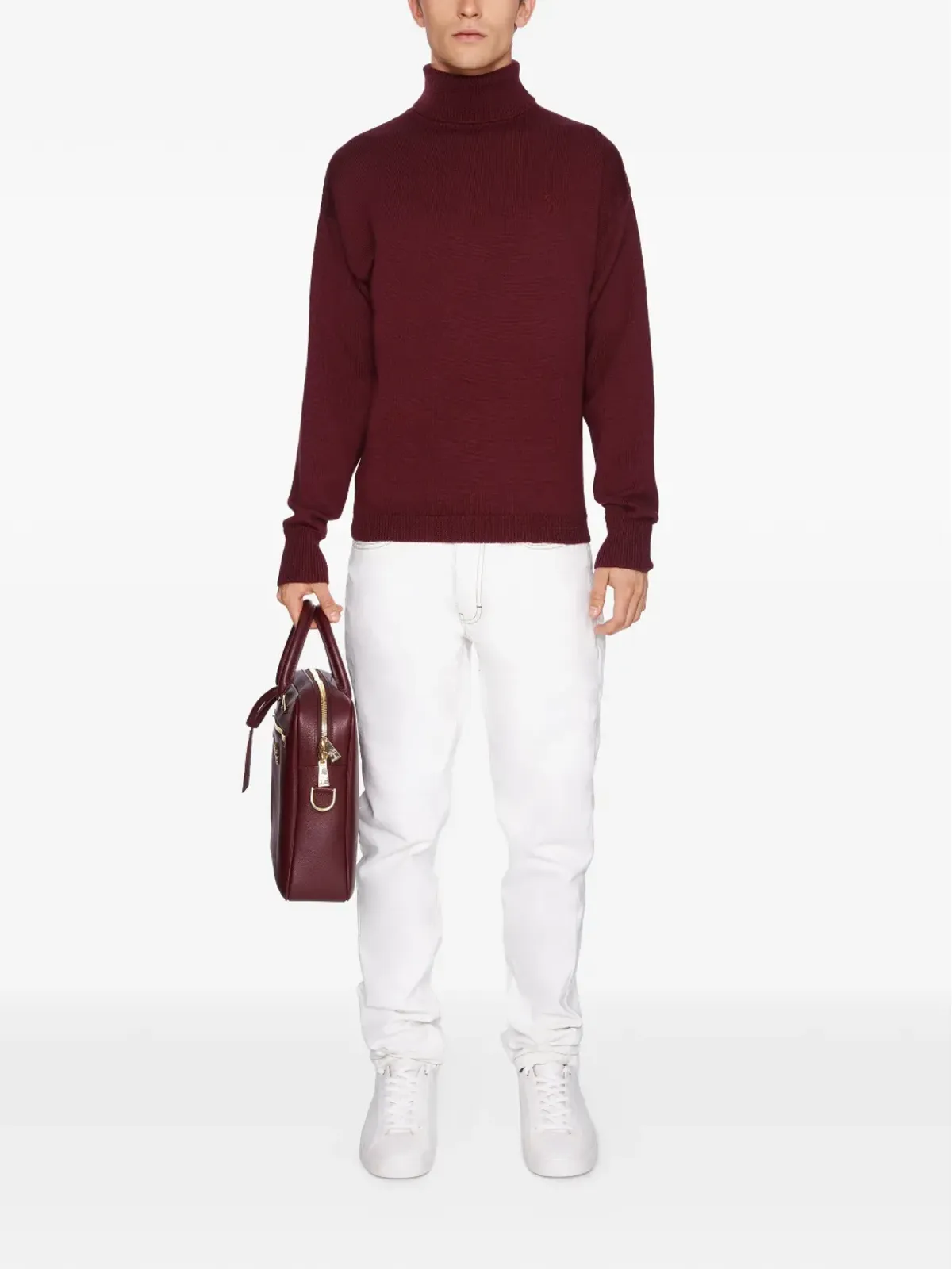 PLACE OF ËLMS turtleneck sweater - Red - 画像2
