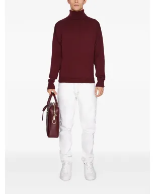 PLACE OF ËLMS turtleneck sweater - Red - サムネイル2