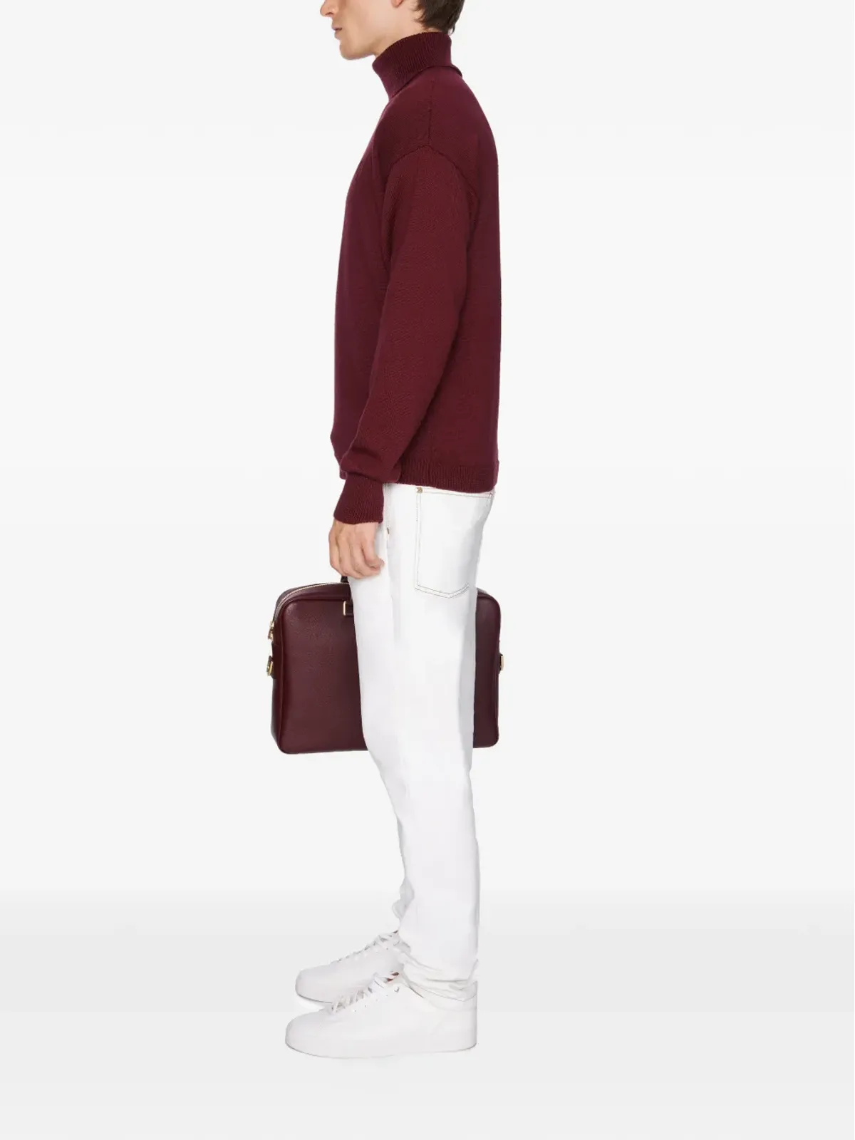 PLACE OF ËLMS turtleneck sweater - Red - 画像3