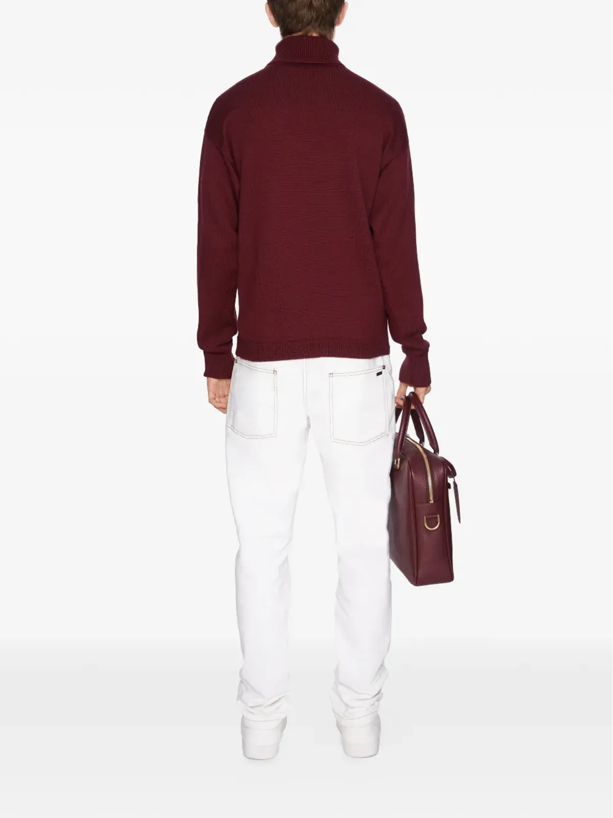 PLACE OF ËLMS turtleneck sweater - Red - 画像4