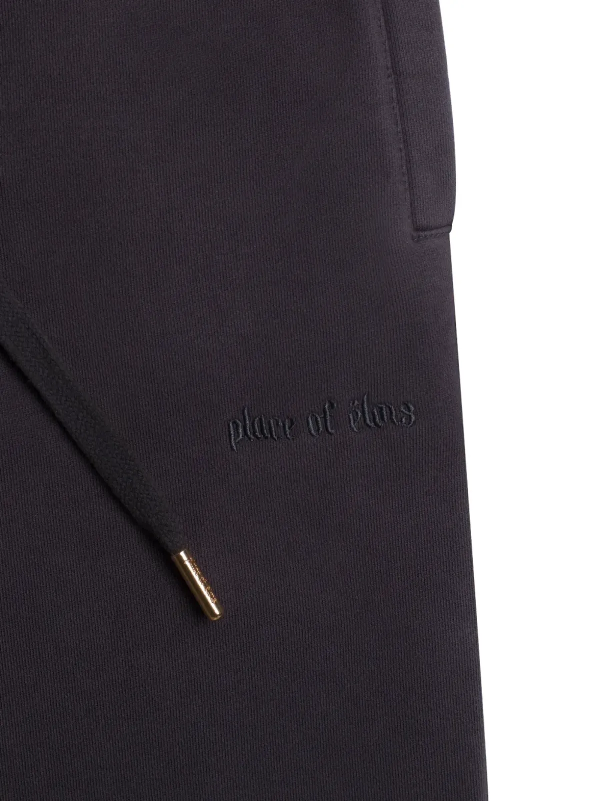 PLACE OF ËLMS ロゴ刺繍スウェットパンツ - 画像5