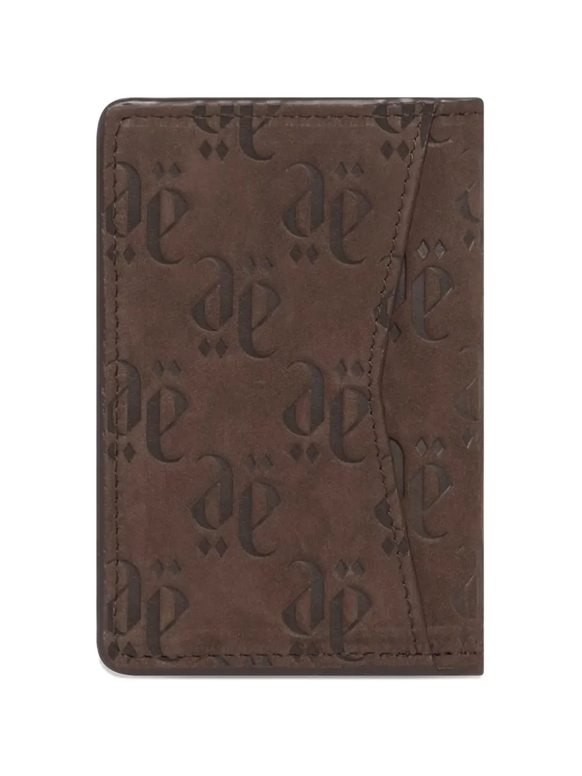 PLACE OF ËLMS グレインドエンボスレザー ウォレット - Brown - 画像2