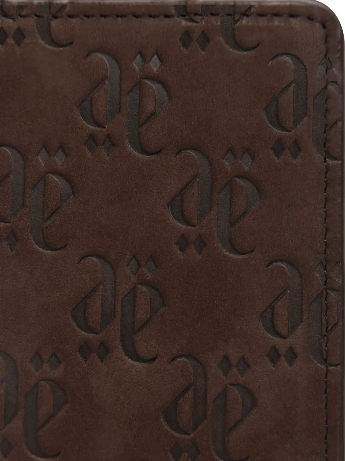 PLACE OF ËLMS グレインドエンボスレザー ウォレット - Brown - 画像4