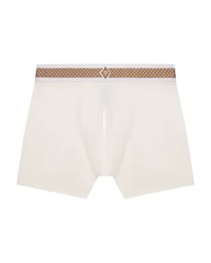 PLACE OF ËLMS ウエストゴム ボクサーショーツ - White - サムネイル1