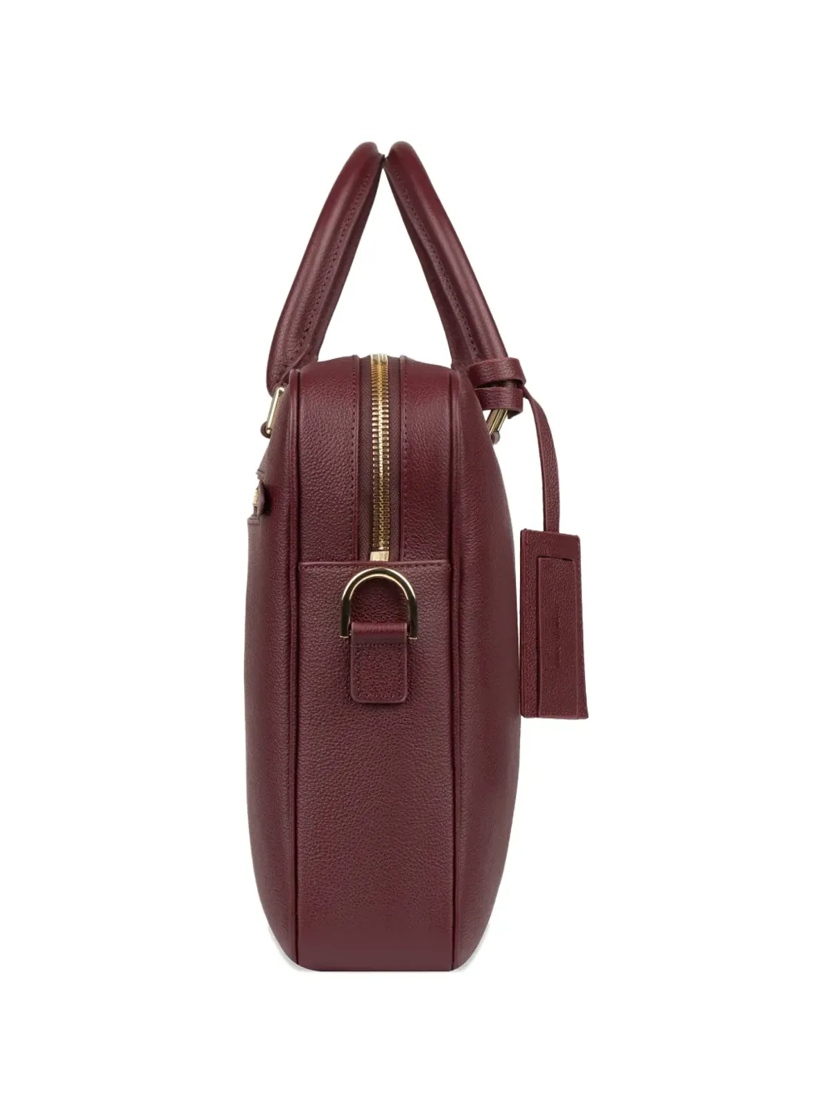 PLACE OF ËLMS crest grained leather briefcase - Red - 画像2