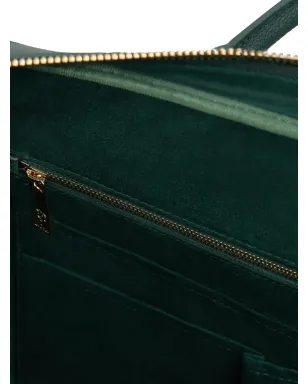 PLACE OF ËLMS モノリンク・デボスド レザー ブリーフケース - サムネイル4