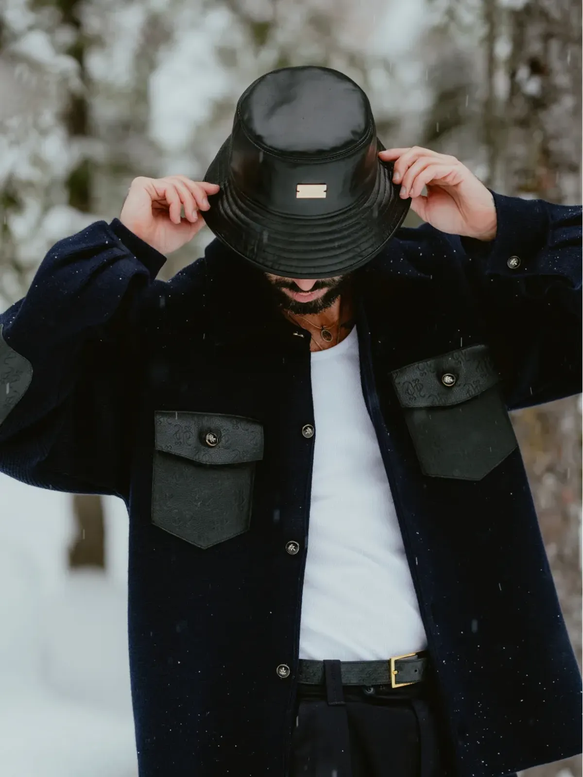 PLACE OF ËLMS sauvage-plaque bucket hat - 画像3