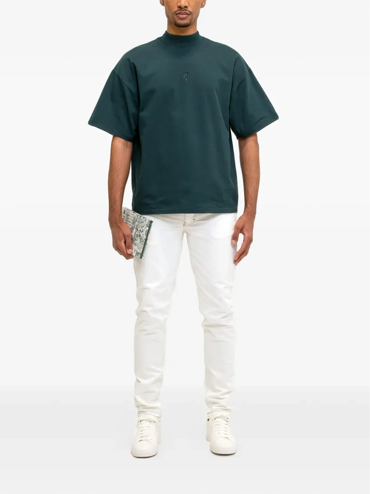 PLACE OF ËLMS モックネックTシャツ - 画像2