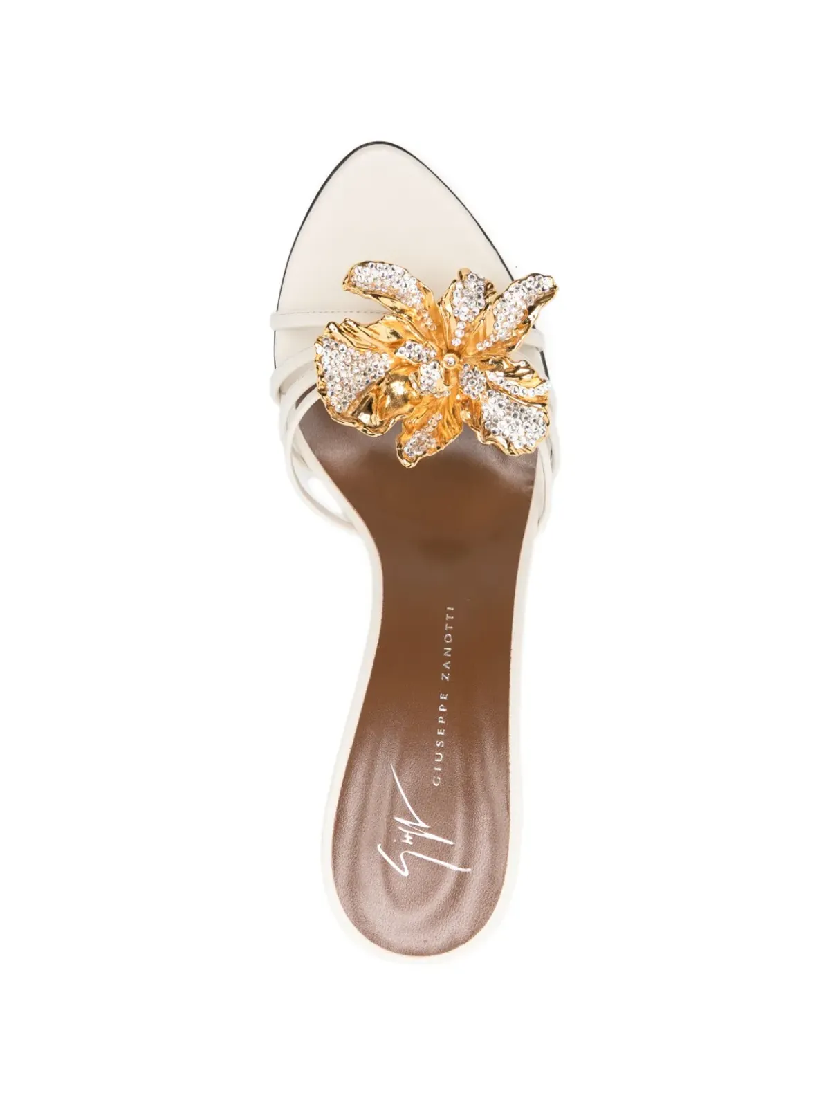 Giuseppe Zanotti オーキッドカラーのストラップミュール - ニュートラル系 - 画像4