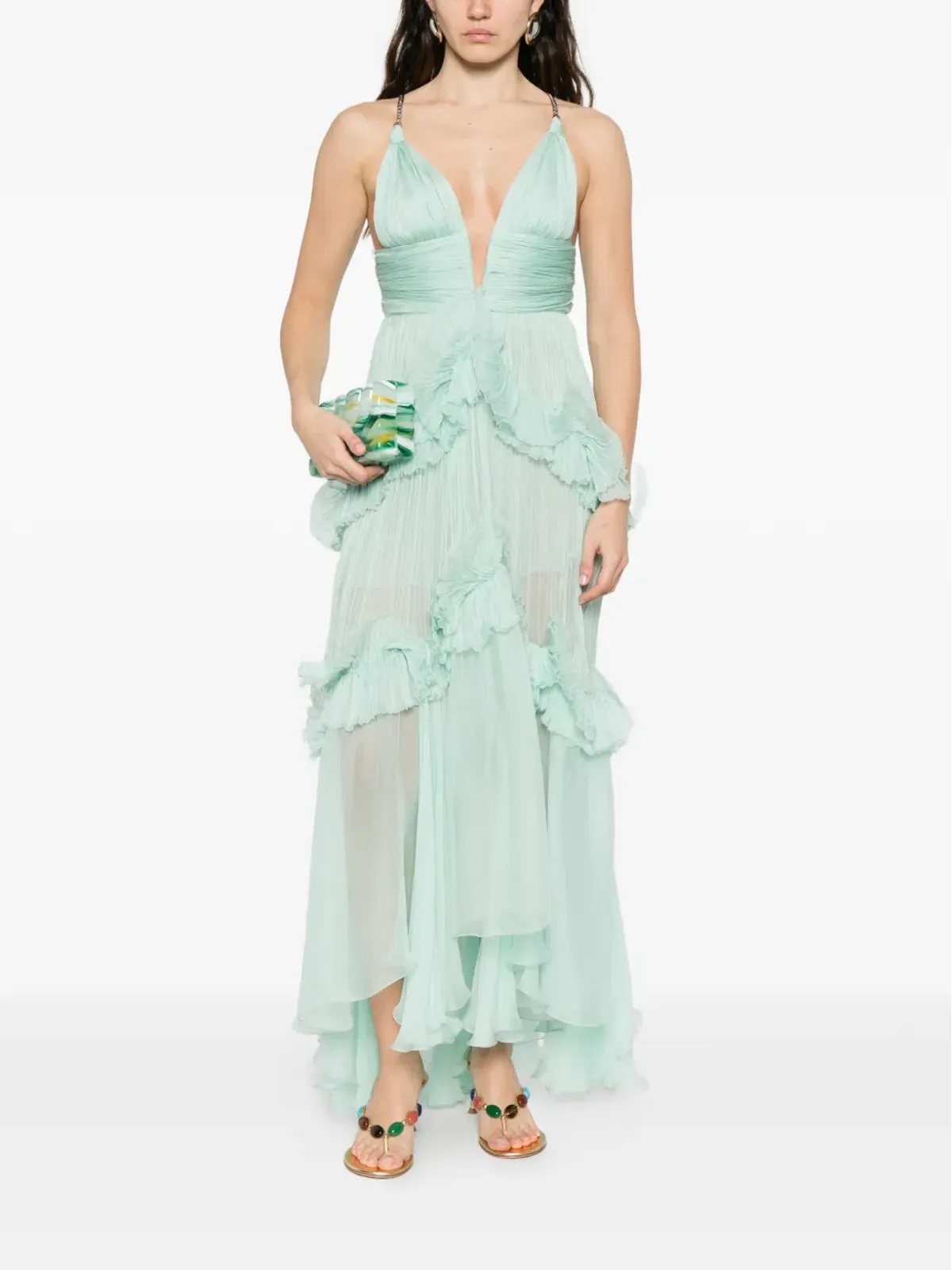 Maria Lucia Hohan ラッフル付きマキシドレス - 画像2