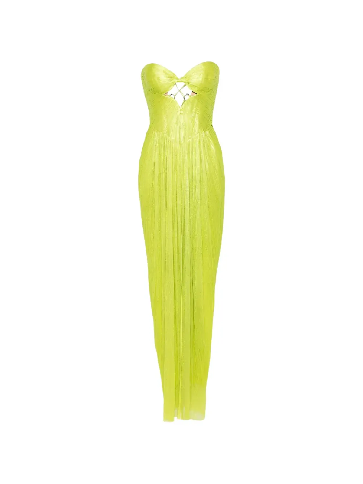 Maria Lucia Hohan Stephanie strapless cut-out maxi dress - Green - 画像1