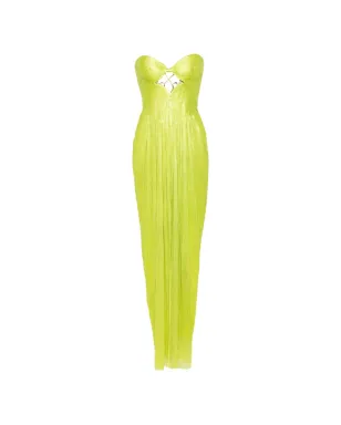 Maria Lucia Hohan Stephanie strapless cut-out maxi dress - Green - サムネイル1