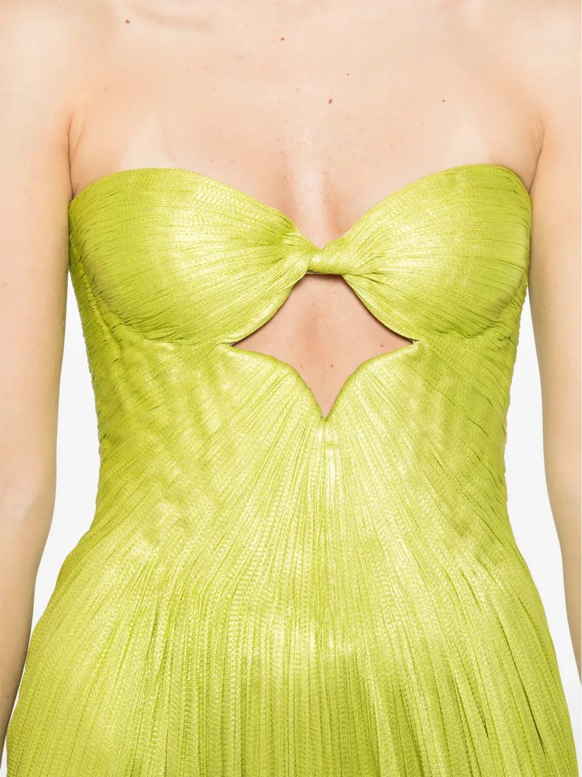Maria Lucia Hohan Stephanie strapless cut-out maxi dress - Green - 画像5