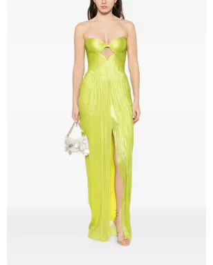 Maria Lucia Hohan Stephanie strapless cut-out maxi dress - Green - サムネイル2