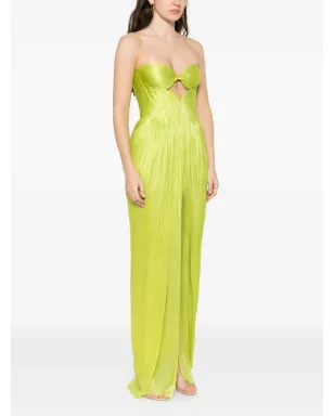 Maria Lucia Hohan Stephanie strapless cut-out maxi dress - Green - サムネイル3