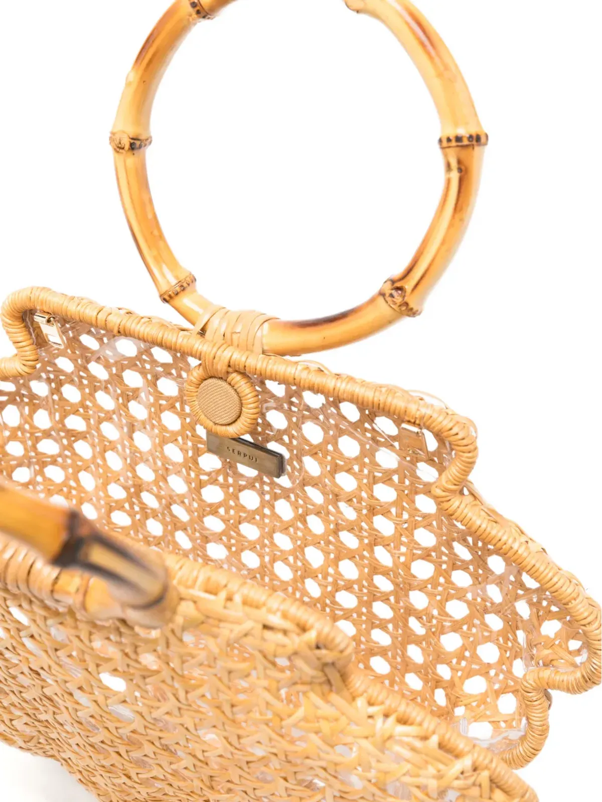 SERPUI Ethan Shell scalloped tote bag - 画像5