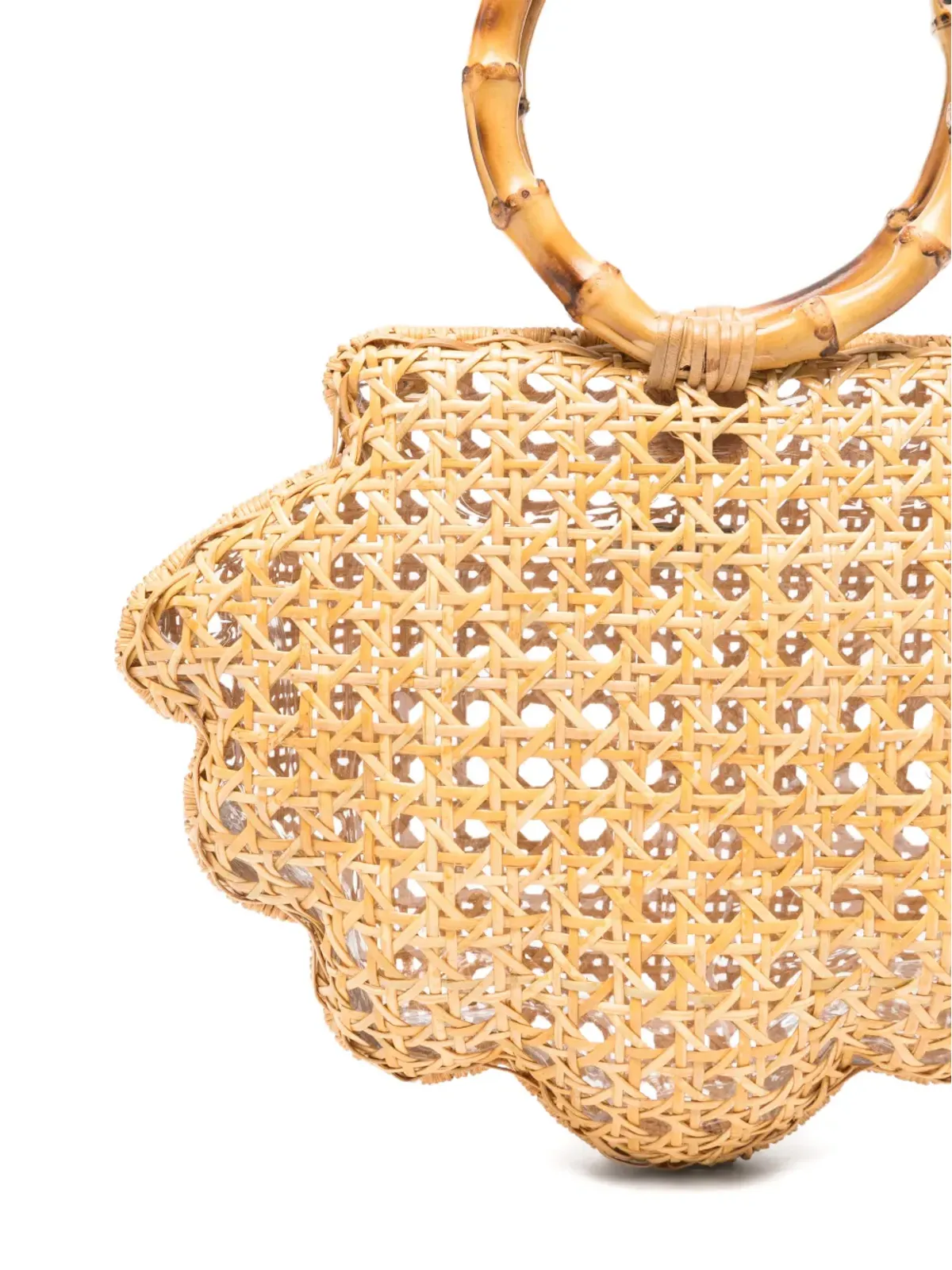 SERPUI Ethan Shell scalloped tote bag - 画像4