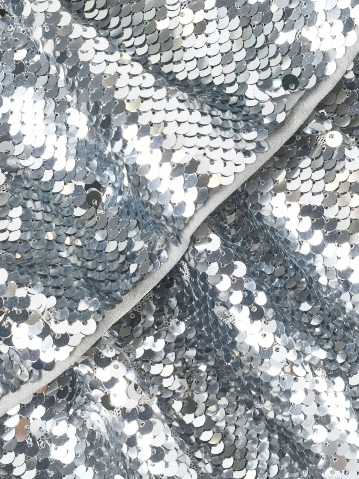 Self-Portrait Kids sequin-embellished ruffled skirt - Silver - 画像3