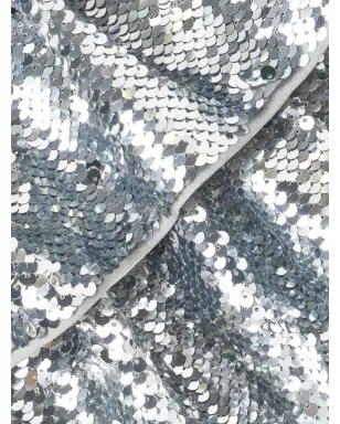Self-Portrait Kids sequin-embellished ruffled skirt - Silver - サムネイル3