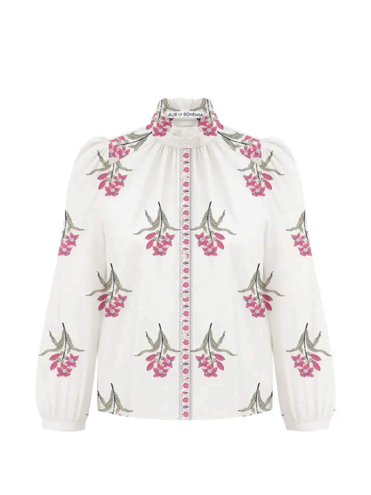 Alix of Bohemia Annabel floral-print ruffle shirt - 画像1