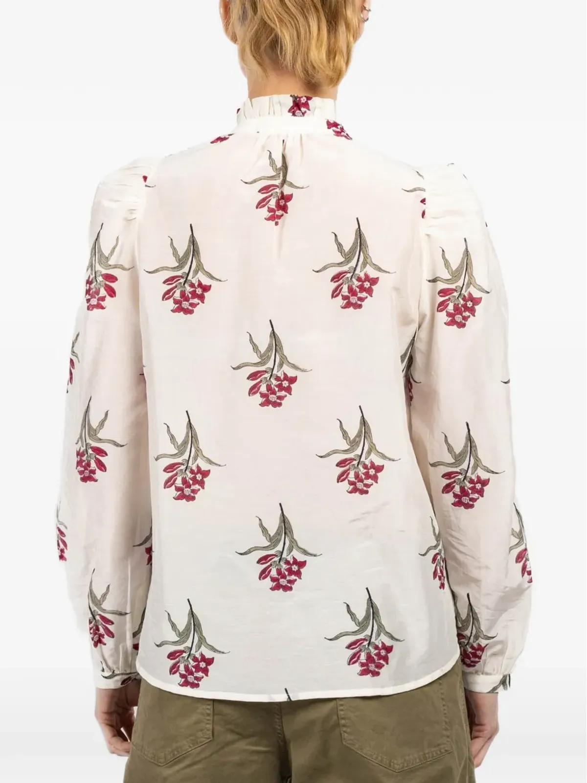 Alix of Bohemia Annabel floral-print ruffle shirt - 画像5