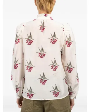 Alix of Bohemia Annabel floral-print ruffle shirt - サムネイル5