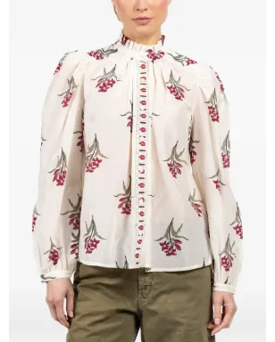 Alix of Bohemia Annabel floral-print ruffle shirt - サムネイル4