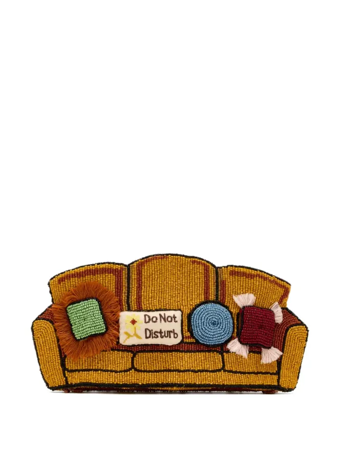 STAUD STAUD ビーズ刺繍クラッチバッグの商品画像