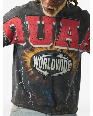 duaa ワールドワイド グラフィック Tシャツ - サムネイル4