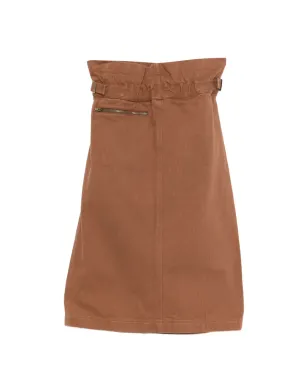 Issey Miyake Pre-Owned ハイウエスト ミディスカート ブラウン - サムネイル2