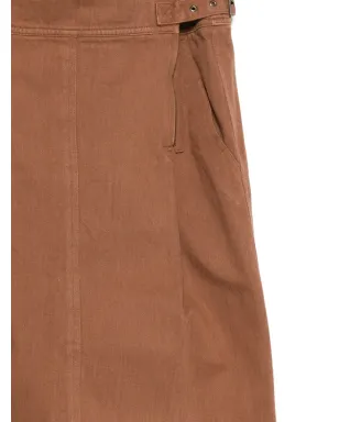 Issey Miyake Pre-Owned ハイウエスト ミディスカート ブラウン - サムネイル3