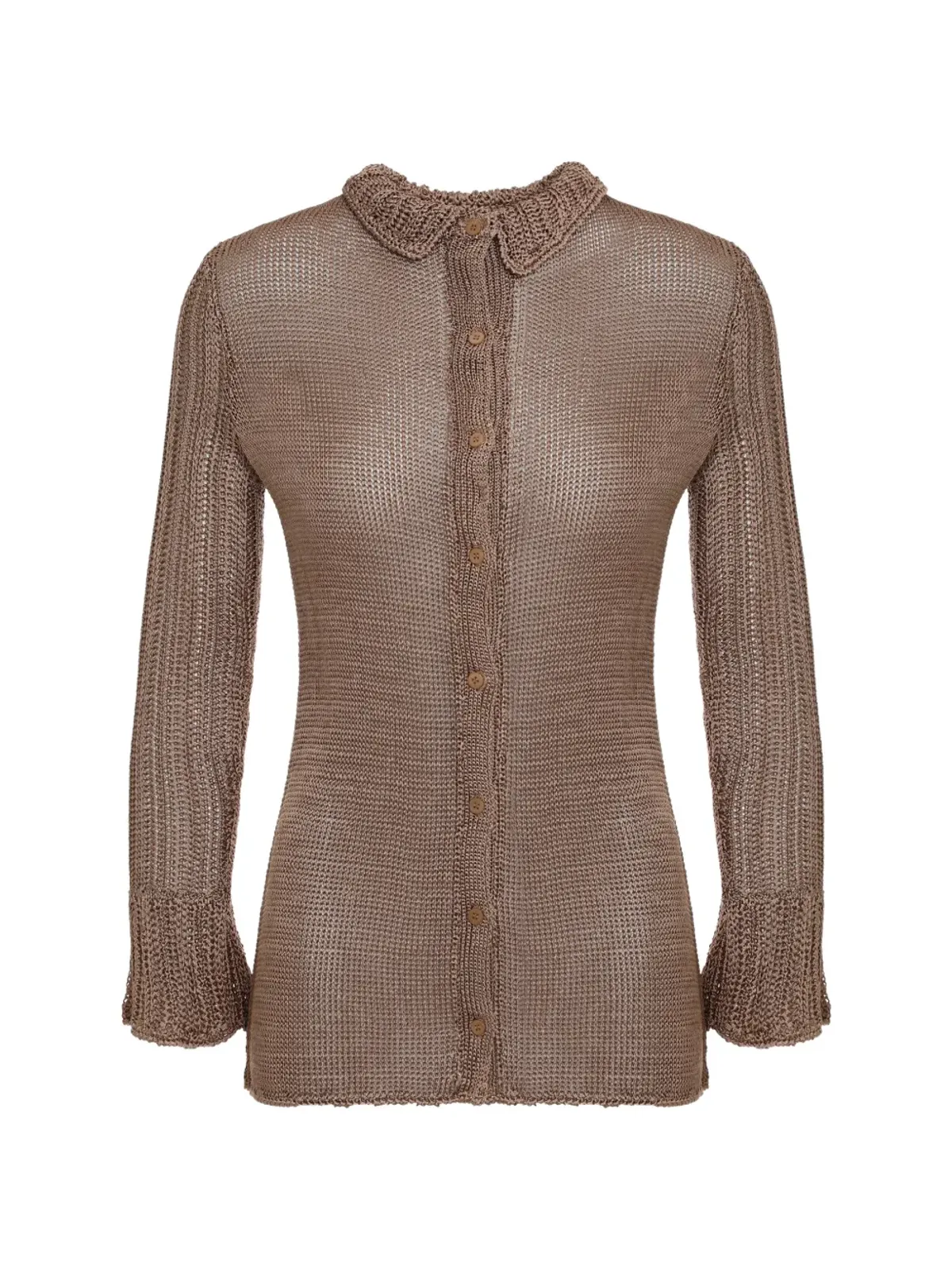 Savannah Morrow ボタンアップカーディガン - Brown - 画像1