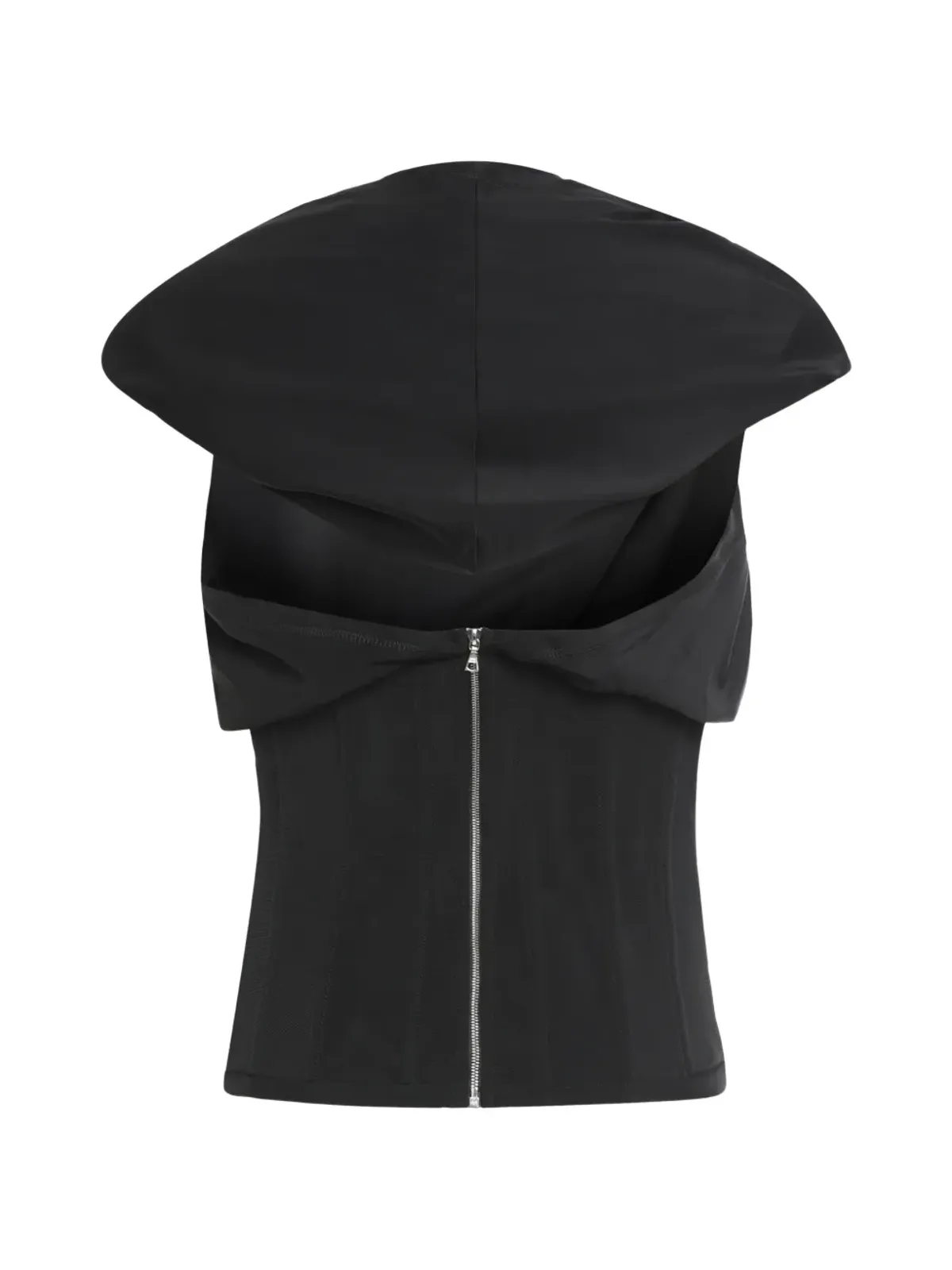FROLOV draped-detail corset top - Black - 画像2