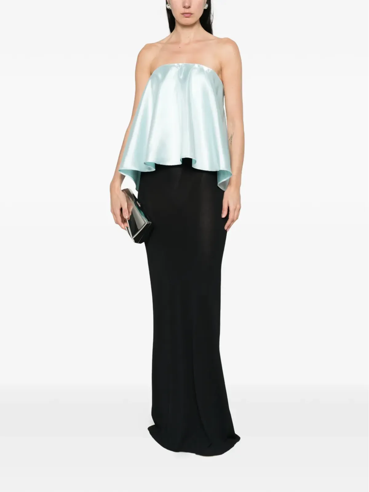 L'IDÉE Aman strapless top - Blue - 画像2
