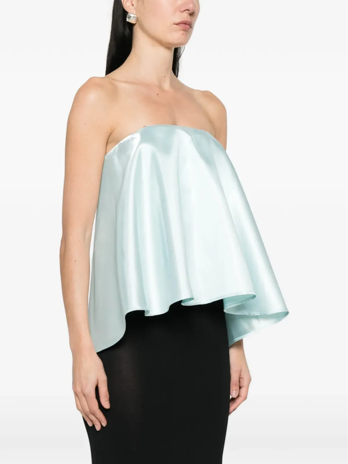 L'IDÉE Aman strapless top - Blue - 画像3