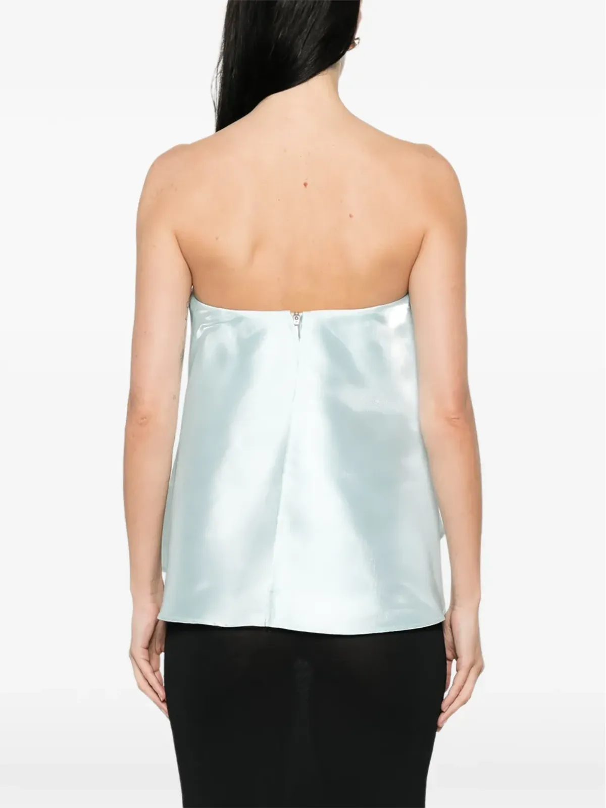 L'IDÉE Aman strapless top - Blue - 画像4