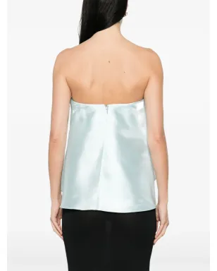 L'IDÉE Aman strapless top - Blue - サムネイル4