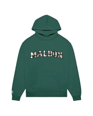 Malbon Golf Fresque Preston ロゴ入りグリーンフーディー - サムネイル1