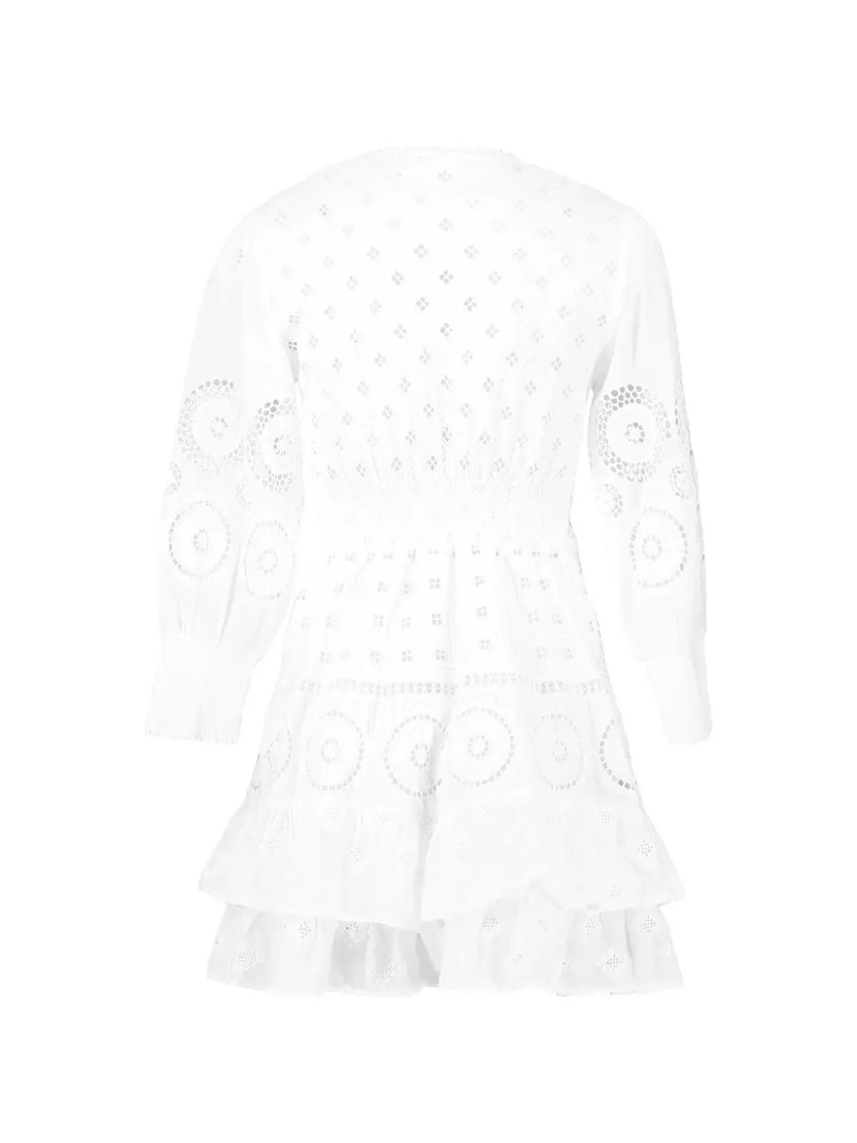 Temptation Positano Mala ruffled eyelet dress - White - 画像2